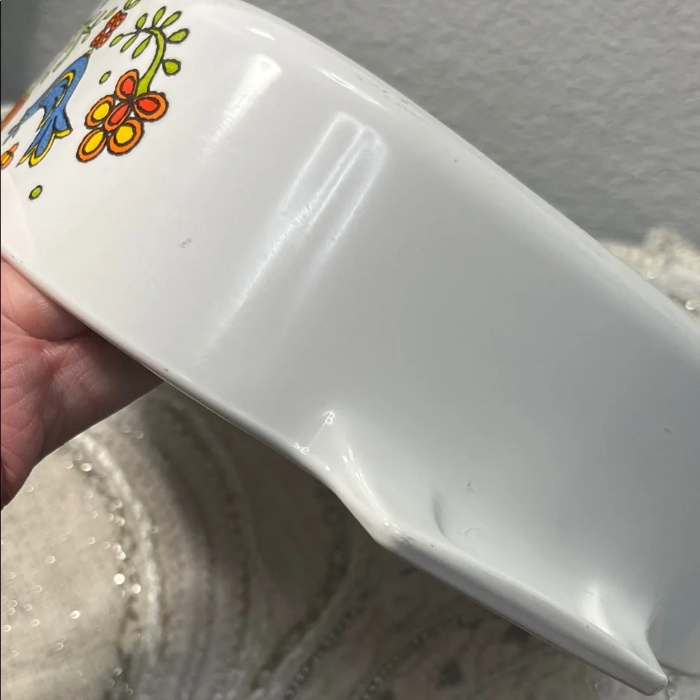Vintage Corningware Bluebird Country Festival Casserole Dish A-2-B